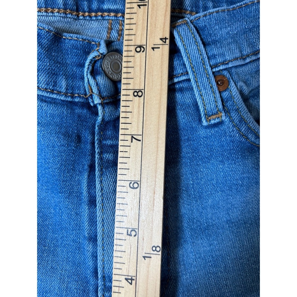 Levi Strauss 511 Mens Jeans Blue Medium Wash Slim Fit W29 L32 (Now 29x31) - Picture 5 of 8
